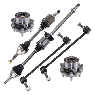 TRQ® - Front Axle Shaft and Suspension Kit