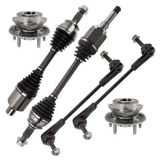 TRQ® - Front Axle Shaft and Suspension Kit
