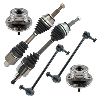 TRQ® - Front Axle Shaft and Suspension Kit