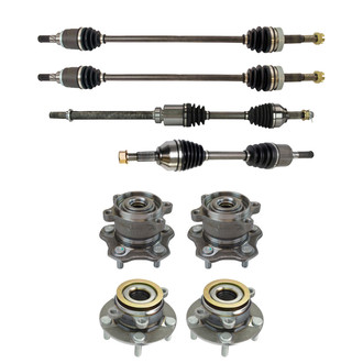 TRQ® - Front and Rear Drivetrain Kit