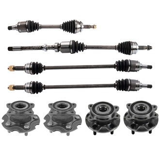 TRQ® - Front and Rear Drivetrain Kit