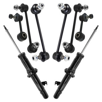 TRQ® - Front and Rear Shock Absorber and Suspension Kit