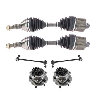 TRQ® - Front Driver and Passenger Side Axle Shaft and Suspension Kit