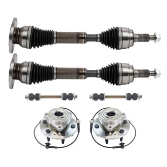 TRQ® - Front Driver and Passenger Side Axle Shaft and Suspension Kit