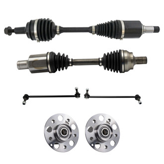 TRQ® - Front Axle Shaft and Suspension Kit