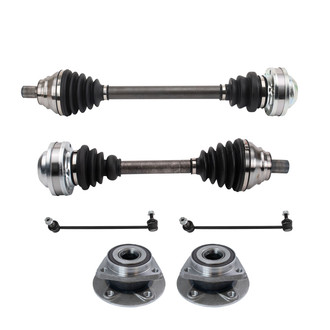 TRQ® - Front Driver and Passenger Side Axle Shaft and Suspension Kit