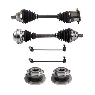 TRQ® - Front Driver and Passenger Side Axle Shaft and Suspension Kit