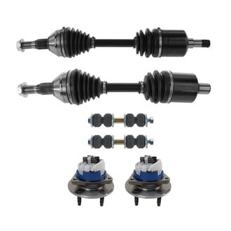 TRQ® - Front Driver and Passenger Side Axle Shaft and Suspension Kit