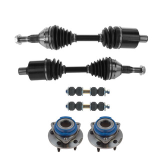 TRQ® - Front Driver and Passenger Side Axle Shaft and Suspension Kit