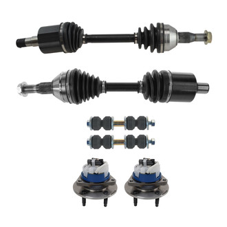 TRQ® - Front Driver and Passenger Side Axle Shaft and Suspension Kit