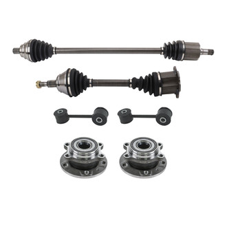 TRQ® - Front Driver and Passenger Side Axle Shaft and Suspension Kit