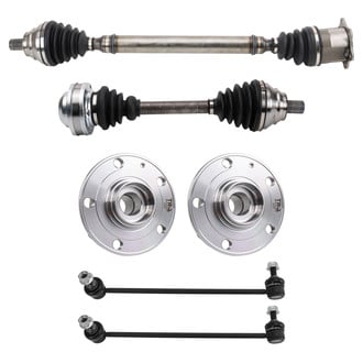 TRQ® - Front Driver and Passenger Side Axle Shaft and Suspension Kit