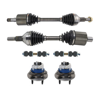 TRQ® - Front Driver and Passenger Side Axle Shaft and Suspension Kit