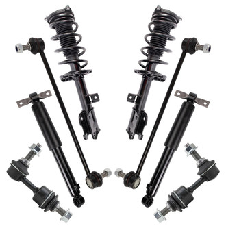 TRQ® - Front and Rear Shock Absorber and Suspension Kit