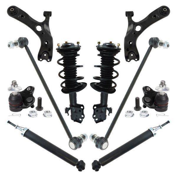 TRQ® - Front and Rear Ball Joint and Suspension Kit 