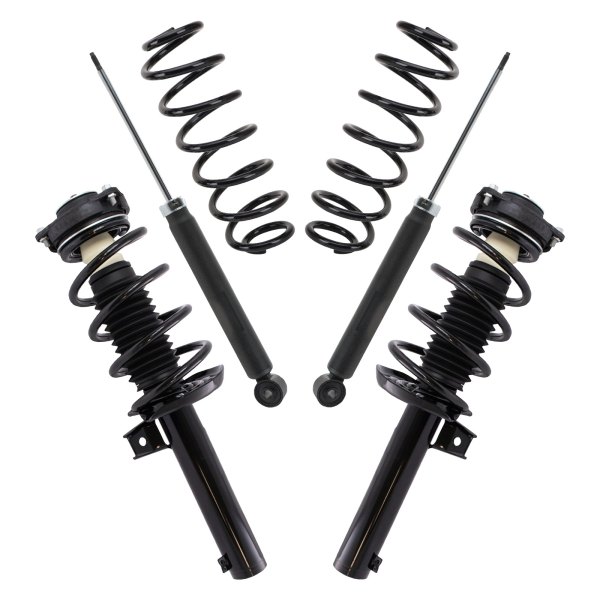 TRQ® - Front and Rear Shock Absorber and Suspension Kit