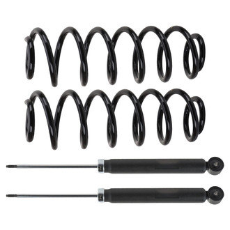 TRQ® - Rear Driver and Passenger Side Shock Absorber and Suspension Kit