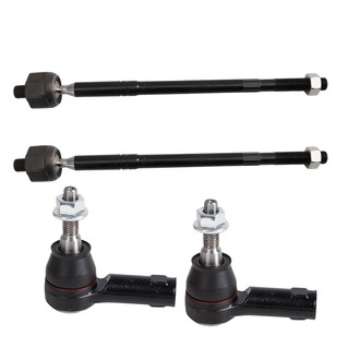 TRQ® - Front Driver and Passenger Side Steering Tie Rod End Kit