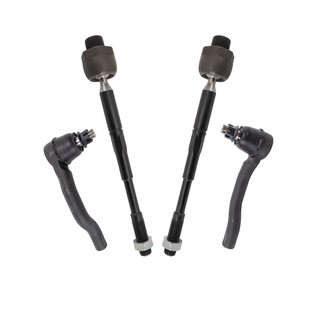 TRQ® - Front Driver and Passenger Side Inner and Outer Steering Tie Rod End Kit