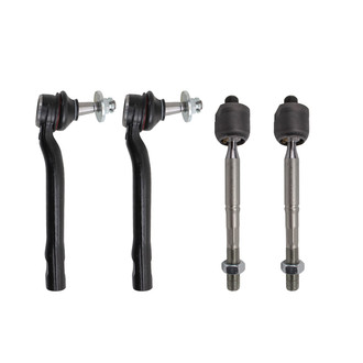 TRQ® - Front Driver and Passenger Side Steering Tie Rod End Kit