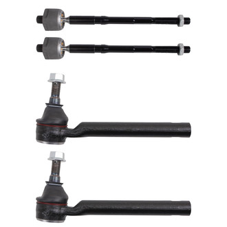 TRQ® - Front Driver and Passenger Side Steering Tie Rod End Kit