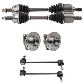 TRQ® - Front Axle Shaft and Suspension Kit