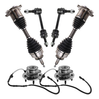 TRQ® - Front Axle Shaft and Suspension Kit