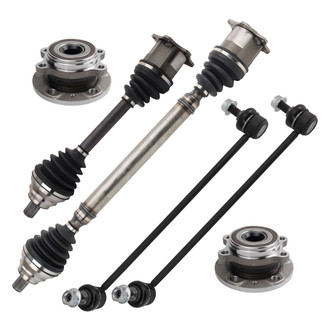 TRQ® - Front Axle Shaft and Suspension Kit