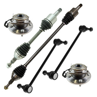 TRQ® - Front Axle Shaft and Suspension Kit