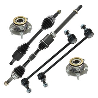 TRQ® PSA25844 - Front Axle Shaft and Suspension Kit
