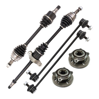 TRQ® - Front Axle Shaft and Suspension Kit