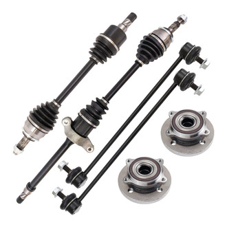 TRQ® - Front Axle Shaft and Suspension Kit