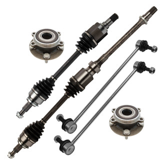 TRQ® - Front Axle Shaft and Suspension Kit