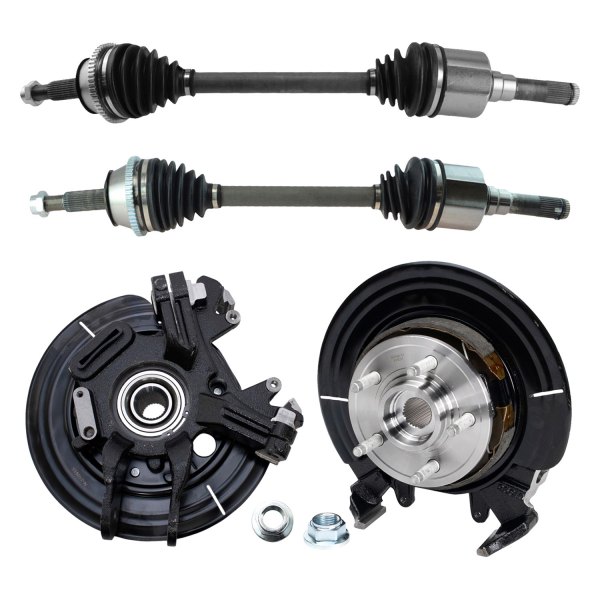 TRQ® - Rear Axle Shaft and Suspension Kit