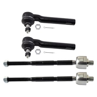 TRQ® - Front Driver and Passenger Side Inner and Outer Steering Tie Rod End Kit