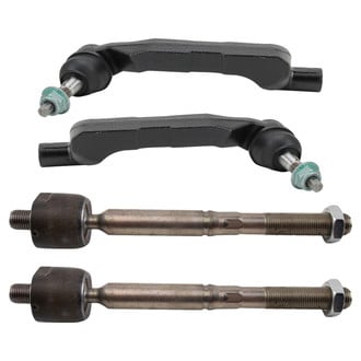 TRQ® - Front Driver and Passenger Side Inner and Outer Steering Tie Rod End Kit