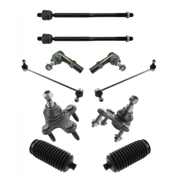 TRQ® - Front Driver and Passenger Side Ball Joint and Suspension Kit 