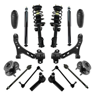 TRQ® - Front and Rear Shock Absorber and Suspension Kit