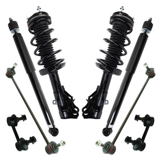 TRQ® - Front and Rear Shock Absorber and Suspension Kit
