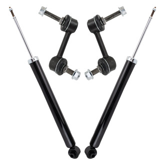 TRQ® - Rear Driver and Passenger Side Shock Absorber and Suspension Kit