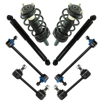 TRQ® - Front and Rear Shock Absorber and Suspension Kit