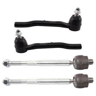 TRQ® - Front Driver and Passenger Side Inner and Outer Steering Tie Rod End Kit