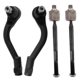 TRQ® - Front Driver and Passenger Side Inner and Outer Steering Tie Rod End Kit