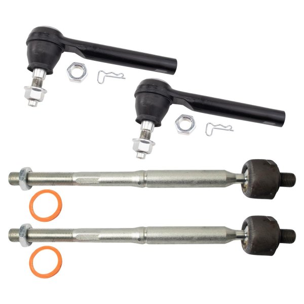 TRQ® - Front Inner and Outer Steering Tie Rod End Kit