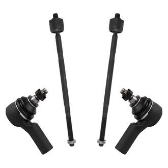 TRQ® - Front Driver and Passenger Side Inner and Outer Steering Tie Rod End Kit