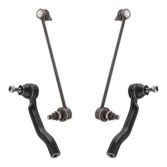 TRQ® - Front Steering Tie Rods and Suspension Kit