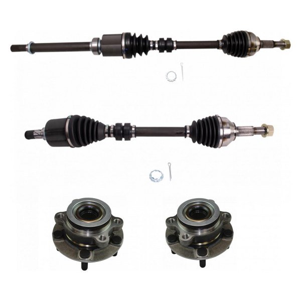 TRQ® - Front Axle Shaft and Suspension Kit