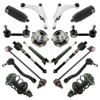 TRQ® - Front and Rear Control Arm and Suspension Kit