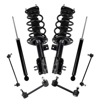 TRQ® - Front and Rear Shock Absorber and Suspension Kit