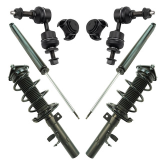 TRQ® - Front and Rear Shock Absorber and Suspension Kit